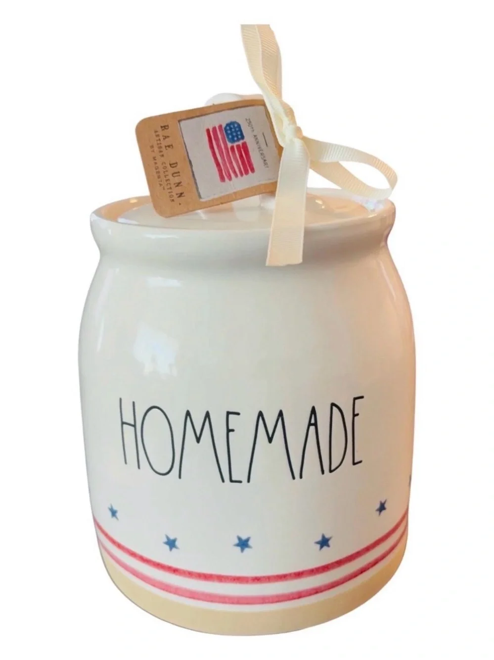 Rae Dunn HOMEMADE Canister: 250th of Anniversary of America